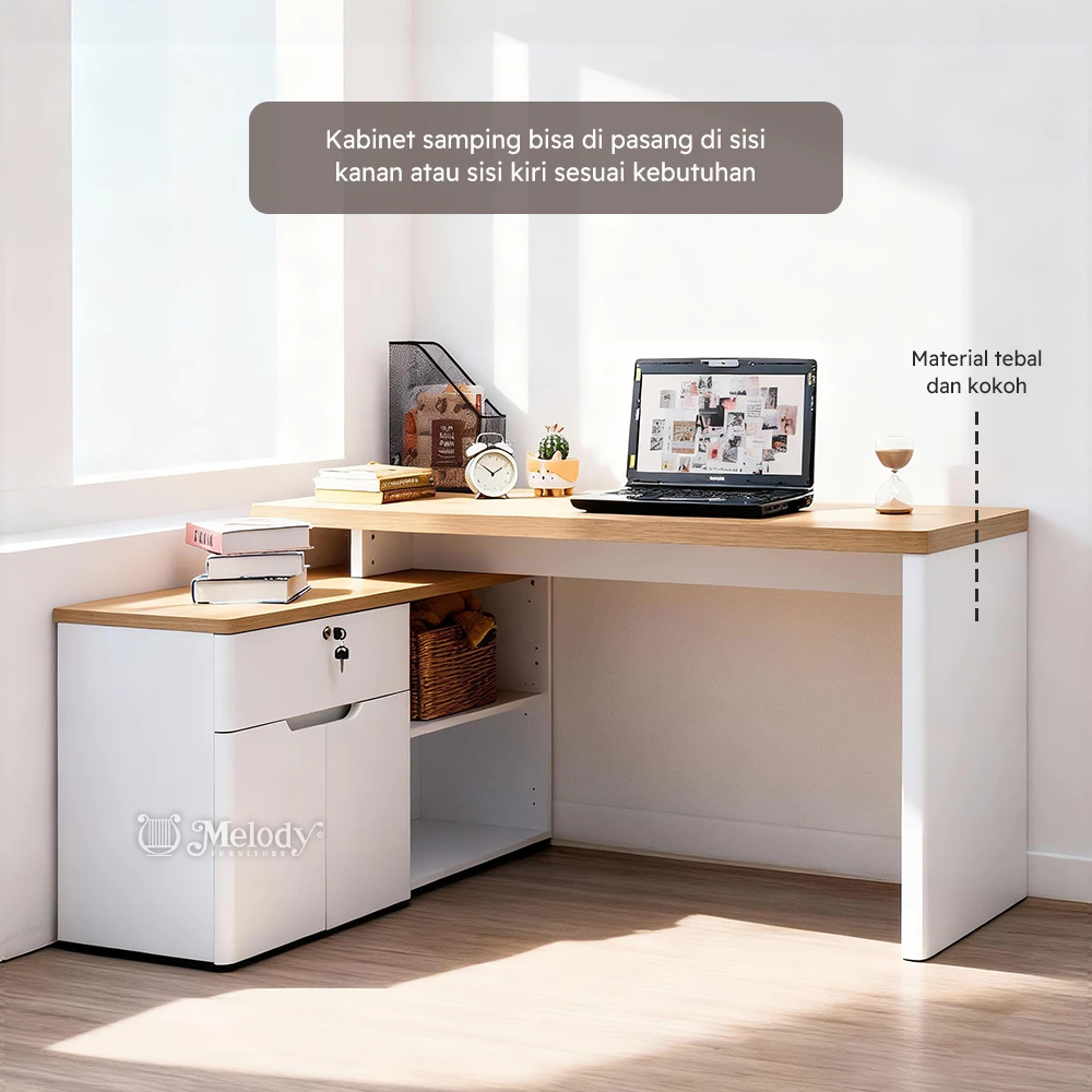 Melody LIBRE 150cm L-Shape Corner Desk